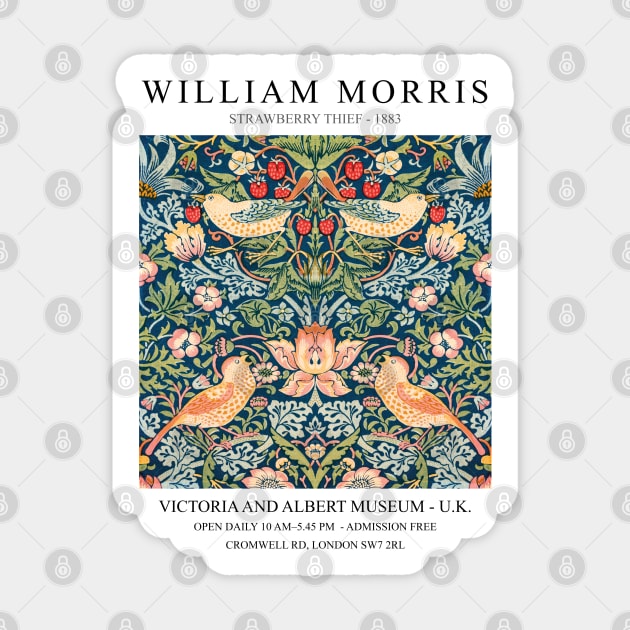 William Morris Strawberry Thief Art Design Sticker by VanillaArt